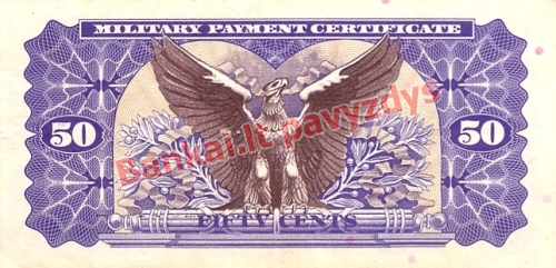 50 Centų banknoto galinė pusė
