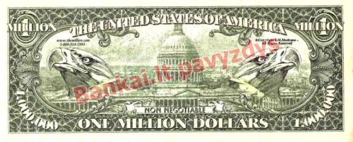 1000000 banknoto galinė pusė