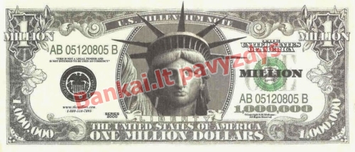 1000000 banknoto priekinė pusė