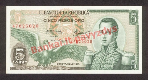 5 Pesos  banknoto priekinė pusė