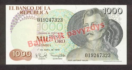 1000 Pesų banknoto priekinė pusė
