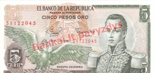 5 Pesų banknoto priekinė pusė