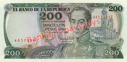 200 Pesos  banknoto priekinė pusė