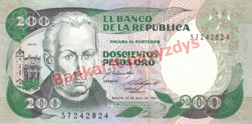 200 Pesų banknoto priekinė pusė
