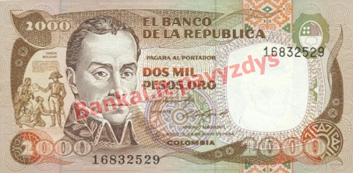 2000 Pesų banknoto priekinė pusė
