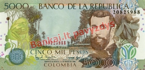 5000 Pesų banknoto priekinė pusė