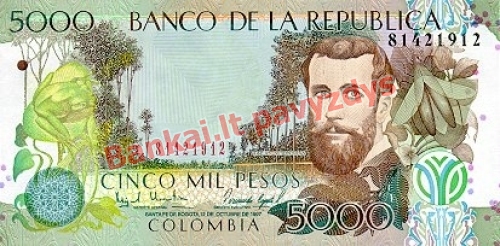 5000 Pesų banknoto priekinė pusė