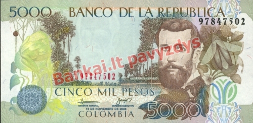 5000 Pesų banknoto priekinė pusė
