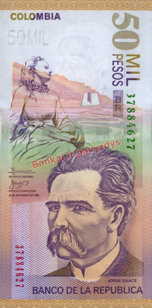 50000 Pesų banknoto priekinė pusė