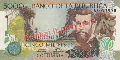 5000 Pesų banknoto priekinė pusė