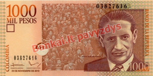 1000 Pesų banknoto priekinė pusė