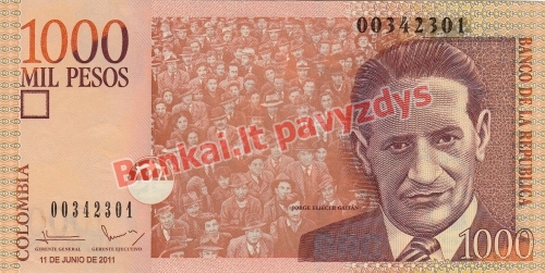 1000 Pesų banknoto priekinė pusė