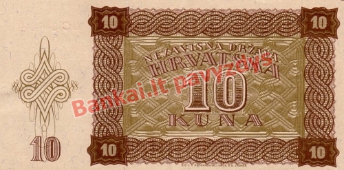 10 Kunų banknoto galinė pusė
