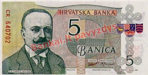 3 Banikų banknoto priekinė pusė