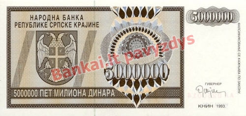 5000000 banknoto priekinė pusė