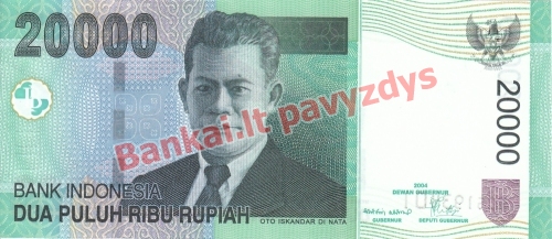 20000 Rupijų banknoto priekinė pusė