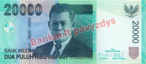 20000 Rupijų banknoto priekinė pusė