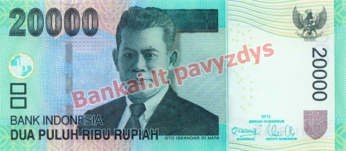 20000 Rupijų banknoto priekinė pusė