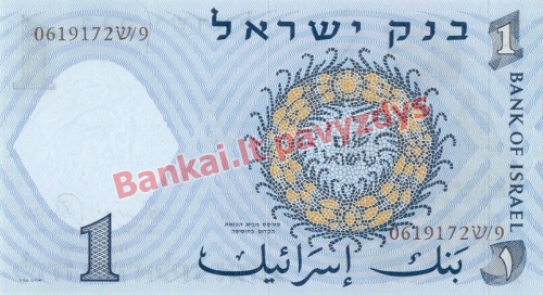 1 Liros banknoto galinė pusė
