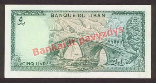 5 Livrų banknoto galinė pusė