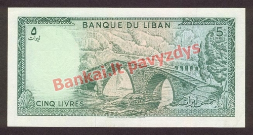 5 Livrų banknoto galinė pusė