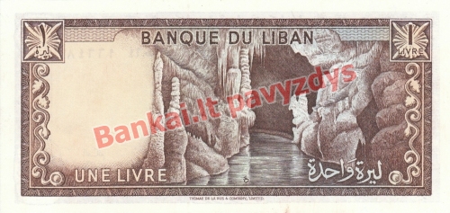 1 Livro banknoto galinė pusė