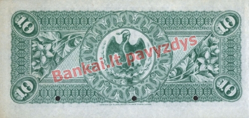 10 Pesų banknoto galinė pusė