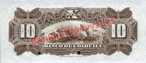 10 Pesų banknoto galinė pusė