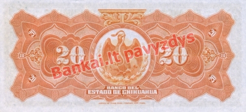 5 Pesų banknoto galinė pusė