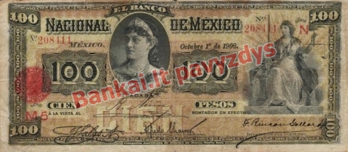 100 Pesų banknoto priekinė pusė
