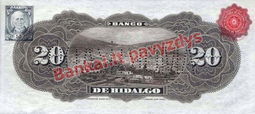 20 Pesų banknoto galinė pusė