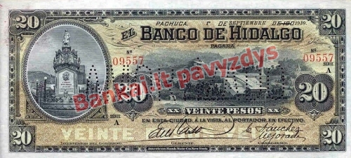 20 Pesų banknoto priekinė pusė
