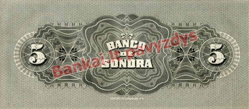 5 Pesų banknoto galinė pusė