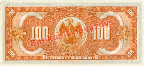 100 Pesų banknoto galinė pusė