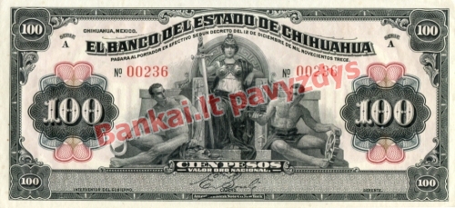 100 Pesų banknoto priekinė pusė