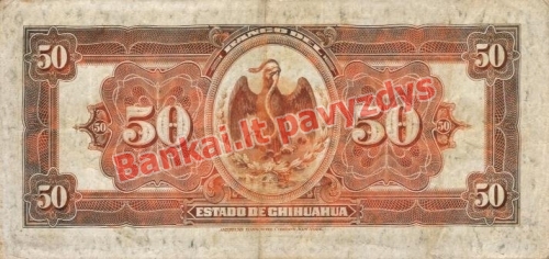 50 Pesų banknoto galinė pusė