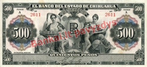 500 Pesų banknoto priekinė pusė