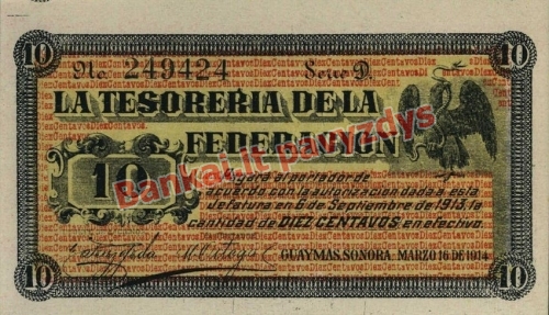 10 Centavų banknoto priekinė pusė