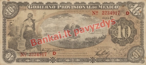 10 Pesų banknoto priekinė pusė
