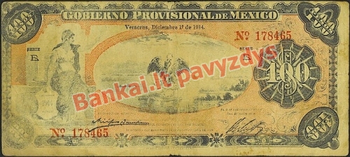 100 Pesų banknoto priekinė pusė