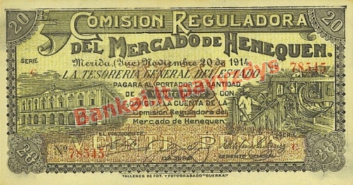 20 Pesų banknoto priekinė pusė