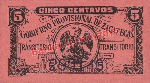 5 Pesų banknoto priekinė pusė