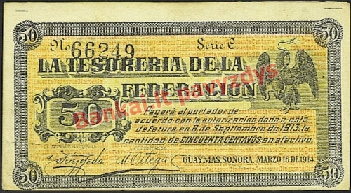 50 Centavų banknoto priekinė pusė