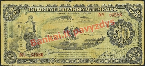 50 Pesų banknoto priekinė pusė