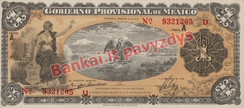 1 Peso banknoto priekinė pusė