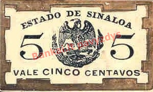 5 Centų banknoto priekinė pusė