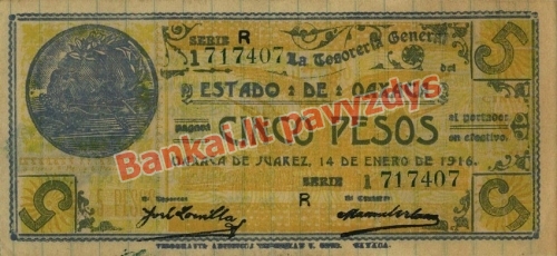 5 Centų banknoto galinė pusė