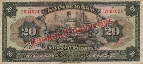 20 Pesų banknoto priekinė pusė