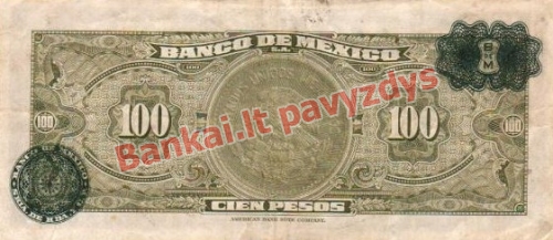 100 Pesų banknoto galinė pusė