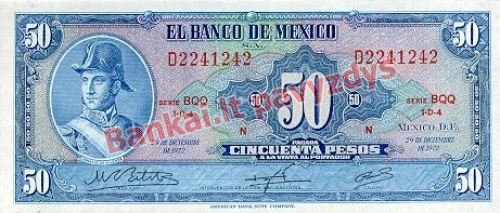 50 Pesų banknoto priekinė pusė